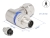 60540 Delock M12 Connector A-coded 4 pin male for mounting with screw connection 90° angled metal small