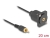 88152 Delock D-Type Cable RCA male to female black 20 cm small