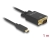 85261 Delock Kabel USB Type-C™ Stecker > VGA Stecker (DP Alt Mode) 1 m schwarz small
