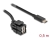88056 Delock Keystone modul USB 2.0 A ženski > USB Type-C™ muški 250° s kabelom 0,5 m small