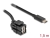 88057 Delock Keystone modul USB 2.0 A ženski > USB Type-C™ muški 250° s kabelom 1,5 m small
