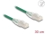 80363 Delock RJ45 Network Cable Cat.6A plug to plug with curved latch U/FTP Slim 0.3 m green small