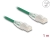 80365 Delock RJ45 Network Cable Cat.6A plug to plug with curved latch U/FTP Slim 1 m green small