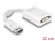 61765 Delock Adapter DisplayPort 1.1 muški > DVI ženski pasivni bijela small
