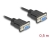 86822 Delock Serial Cable RS-232 D-Sub9 female to female with narrow plug housing 0.5 m  small