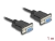 86823 Delock Serial Cable RS-232 D-Sub9 female to female with narrow plug housing 1 m  small