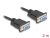 86824 Delock Serial Cable RS-232 D-Sub9 female to female with narrow plug housing 2 m  small