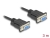 86825 Delock Serial Cable RS-232 D-Sub9 female to female with narrow plug housing 3 m  small