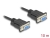 86827 Delock Serial Cable RS-232 D-Sub9 female to female with narrow plug housing 10 m  small