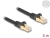 80320 Delock RJ45 Network Cable with braided jacket Cat.6A S/FTP plug to plug 5 m black small
