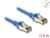 80332 Delock RJ45 mrežni kabel Cat.8.1 F/FTP, uzak, 0,5 m, plavi small