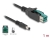 80495 Delock PoweredUSB Kabel Stecker 12 V zu DC 5,5 x 2,5 mm Stecker 1 m small