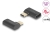 60245 Delock USB Adapter 40 Gbps USB Type-C™ PD 3.1 240 W csatlakozódugóval - csatlakozóhüvellyel, ívelt bal / jobb 8K 60 Hz small
