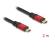 80091 Delock USB 5 Gbps Cable USB Type-C™ male to male PD 3.0 100 W E-Marker 2 m red metal small
