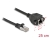 86998 Delock Prodlužovací síťový kabel, ze zástrčky S/FTP RJ45 na zásuvku RJ45, Cat.6A, délka 25 cm, černý  small