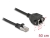 86999 Delock Prodlužovací síťový kabel, ze zástrčky S/FTP RJ45 na zásuvku RJ45, Cat.6A, délka 50 cm, černý small