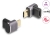 60059 Delock USB Adattatore 40 Gbps USB Type-C™ PD 3.0 100 W maschio per femmina con angolazione 8K 60 Hz metallo compatto small