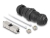 67045 Delock Cable connector LSA to LSA Cat.6A IP68 dust and waterproof black small