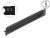 66552 Delock 19″ Kartáčový proužek s držákem kabelů, beznástrojový, 1U, černý small