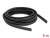 60619 Delock Plastic cable protection conduit in oval shape flexible 13.6 x 6.3 mm - length 5 m black small