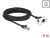 87123 Delock Síťový prodlužovací kabel pro Modul Easy 45 S/FTP ze zástrčkového konektoru RJ45 na zásuvkový konektor RJ45, Cat.6A, délka 5 m, černý small
