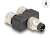 60577 Delock M8 Y-Splitter A-coded 4 pin 1 x male to 2 x female parallel connection small