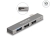 64274 Delock Concentrador USB delgado de 3 puertos con USB Type-C™ a 1 x USB 10 Gbps Tipo-A + 2 x USB 2.0 Tipo-A small