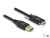 83718 Delock Καλώδιο SuperSpeed USB 10 Gbps (USB 3.2 Gen 2) Τύπου-A αρσενικό προς αρσενικό μαύρο USB Type-C™ με βίδες στις 1 m small