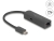 66938 Delock Αντάπτορας USB Type-C™ προς 2,5 Gigabit LAN με θύρα Μεταφοράς Ενέργειας 100 watt small