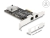 81261 Delock Κάρτα PCI Express x2 προς 2 x RJ45 5 Gigabit LAN small