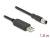 64258 Delock M8 Serijski priključni kabel s FTDI čipsetom, USB 2.0 Tip-A muški na M8 RS-232 muški A-kodirani 3 pinski 1,8 m crni small