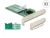 89588 Delock Carte PCI Express x2 > 4 x interne M.2 Key B - Facteur de forme à profil bas small