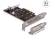 89837 Delock Placă PCI Express x8 la 2 x internă NVMe M.2 cheie M - Bifurcație - Factor de formă cu profil redus small
