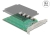 90054 Delock PCI Express x16 kártya - 4 x belső NVMe M.2 Key M hűtőbordával - elágazás small