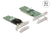 90078 Delock Scheda PCI Express x16 per 4 x interna NVMe M.2 chiave M - Fattore di forma a basso profilo small