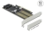 90486 Delock Placă PCI Express x16 la 1 x M.2 cheie B + 1 x NVMe M.2 Cheie M + 1 x mSATA - Factor de formă cu profil redus small