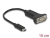 63908 Delock Adapter USB Type-C™ > 1 x Serial DB9 RS-232 small