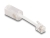 88170 Delock Telephone Cable RJ10 plug to RJ10 jack with connection cable 30 mm transparent / white small