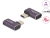 60287 Delock USB Adapter 40 Gbps USB Type-C™ PD 3.1 240 W hane till hona vinklad vänster / höger 8K 60 Hz metall small
