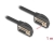 80476 Delock Serial Cable D-Sub 15 female with screw 90° right angled to D-Sub 15 female with screw 90° right angled 1 m black small