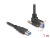 80480 Delock USB 5 Gbps kabel USB Tip-A muški ravni na USB Tip-B muški s vijcima 90° okrenutim prema gore 1 m crni small