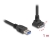80483 Delock USB 5 Gbps Kabel USB Typ-A Stecker gerade zu USB Micro-B Stecker mit Schraubenabstand 18 mm 90° nach oben gewinkelt 1 m schwarz small