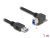 80484 Delock USB 5 Gbps kábel A-típusú USB apa egyenes – B-típusú USB apa csavarral 90°-ban jobbra hajlított 1 m fekete small