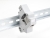 67043 Delock Keystone Holder for DIN rail with grounding grey small