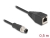 60621 Delock M12 Cable A-coded 8 pin male to RJ45 female PVC 0.5 m small