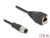 60622 Delock M12 Cable D-coded 4 pin male to RJ45 female PVC 0.5 m small