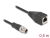 60623 Delock M12 Cable X-coded 8 pin male to RJ45 female PVC 0.5 m small