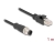 80809 Delock M12 Cable A-coded 8 pin male to RJ45 male PVC 1 m small
