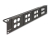 88195 Delock D-Type 19″ Patch Panel with 4 D-Type plates 86 x 86 mm and 4 ports 2U black small