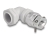 60598 Delock Cable Gland with strain relief and bending protection 90° angled PG16 grey small
